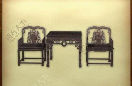 中国古典家具古典家具组合0083D模型