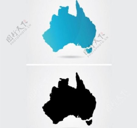 澳大利亚大陆2矢量图