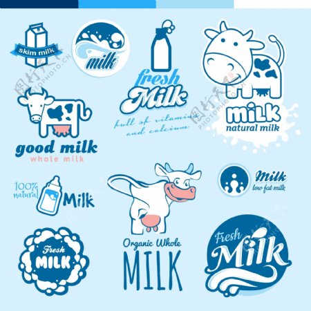 10款牛奶标签