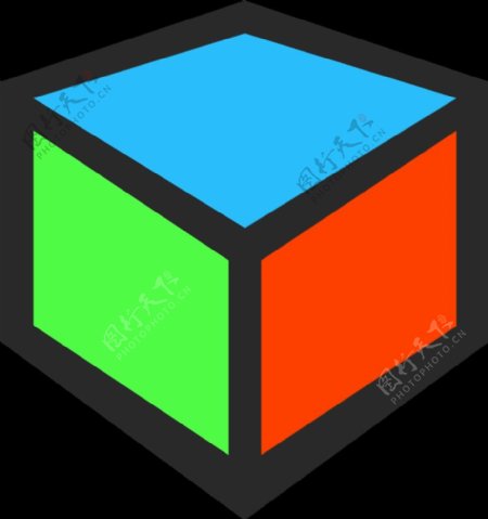 三维立方体图标