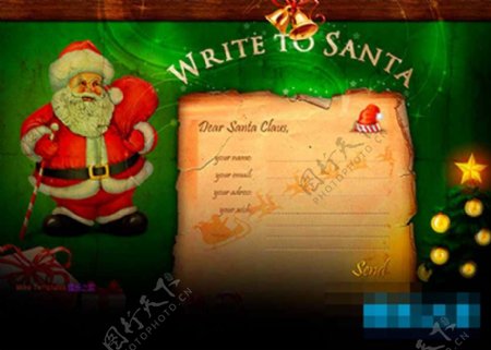 圣诞节日卡片式留言板html模板