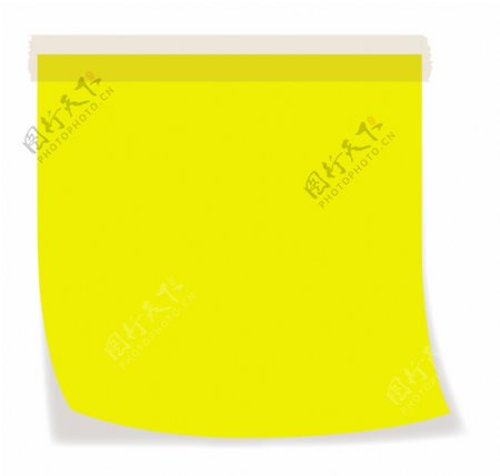 黄色便签矢量背景