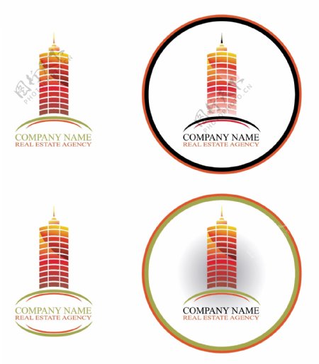 房地产公司logo红色