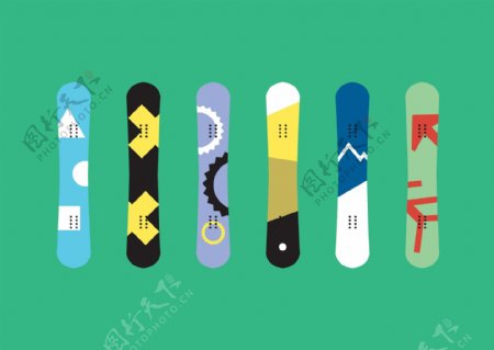 滑雪板设计图