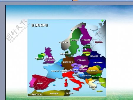 欧洲地区图