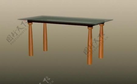 当代现代家具桌子3D模型e002