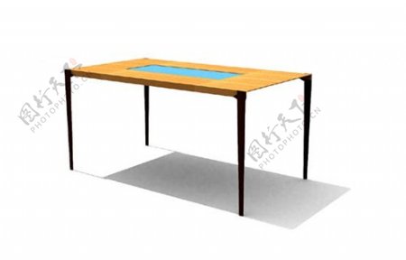 简单的矩形桌子桌子实木家具