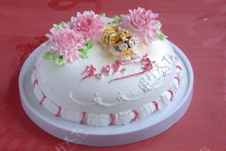 生日蛋糕生肖虎