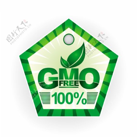 GMO标签矢量