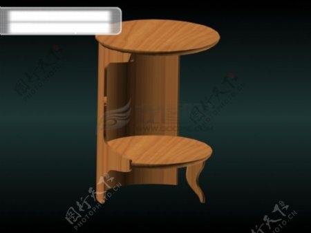 3d创意双层木桌