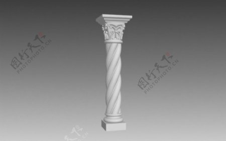 罗马石柱3D模型