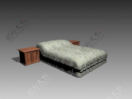 常见的床3d模型家具模型99