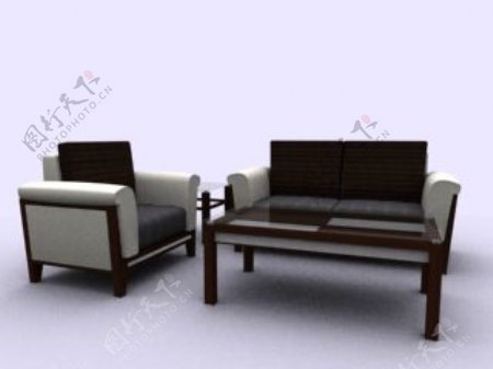 沙发组合3d模型沙发效果图7