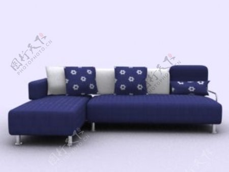 沙发组合3d模型沙发3d模型20