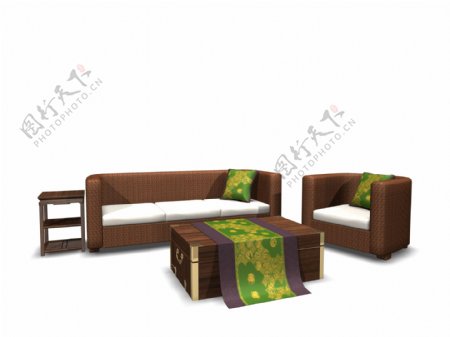 沙发组合3d模型沙发图片45