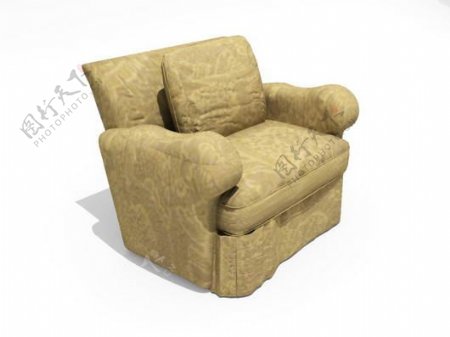 单人沙发3d模型沙发效果图84