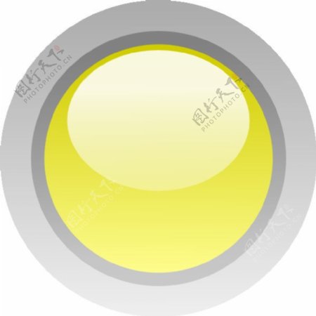 LED圆黄色剪贴画