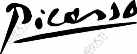 毕加索的艺术签名卡