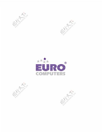 EuroComputerslogo设计欣赏EuroComputers电脑公司标志下载标志设计欣赏