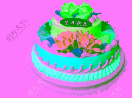 蛋糕水果裱花