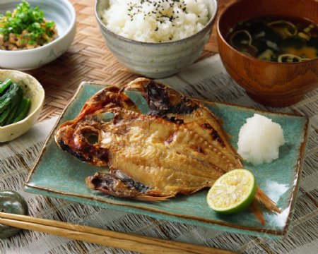 餐饮美食海鲜鱼青菜