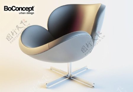 现代休闲椅3dmax模型图片