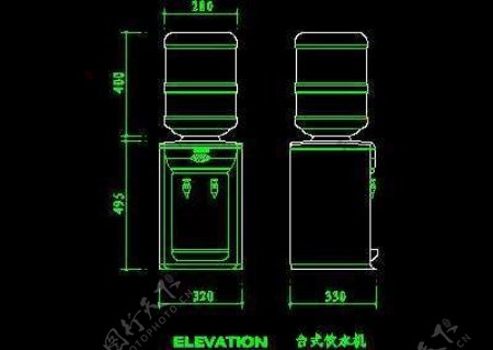空调图块洗衣机电冰箱图块洗碗机引水机图块厨房电器cad图块28