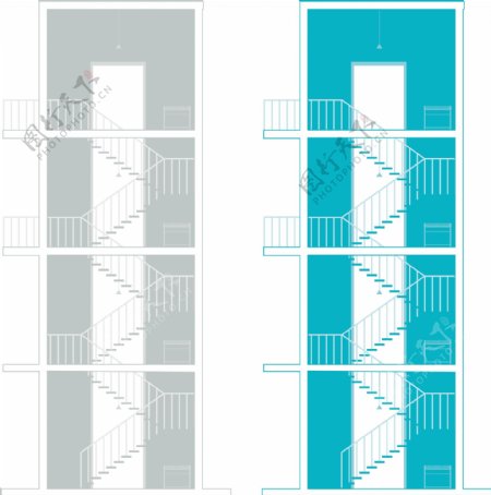 矢量建筑楼梯图片设计