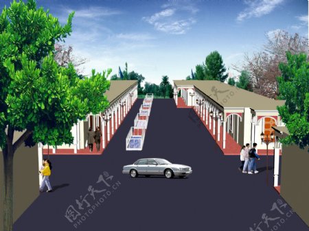 新疆民族商业街图片