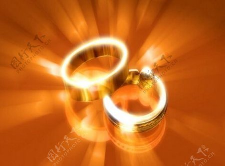 喜庆的结婚戒指视频LED背景素材