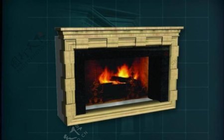 装饰构件之壁炉3D模型壁炉014