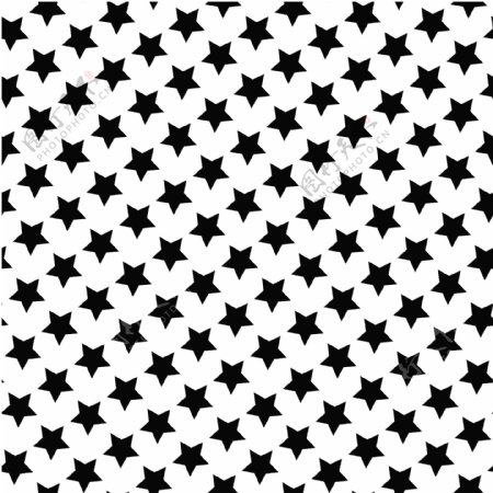 矢量素材五角星黑白图形