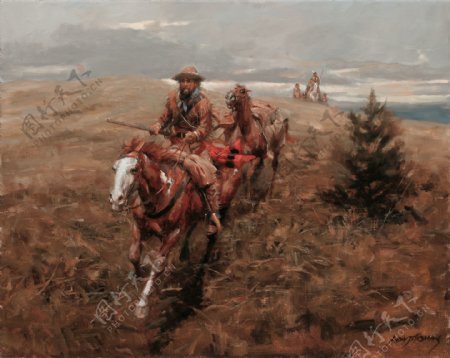 Western322高清西方现代人物油画国外油画人物油画作品