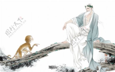 菩提祖师与小猴