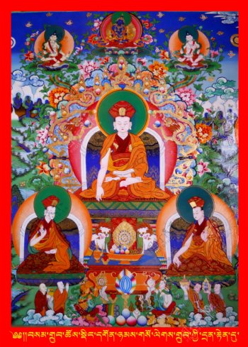 西藏桑珠曲顶寺壁画图片