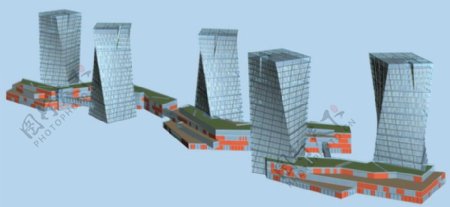 都市华丽建筑3D模型