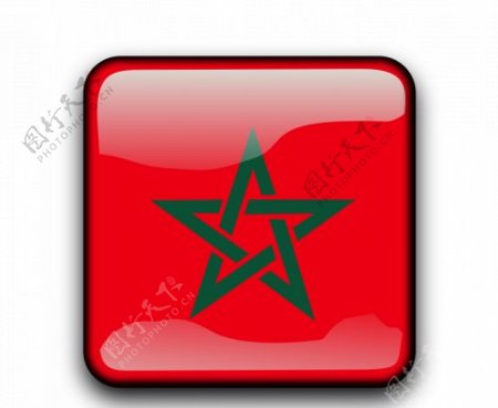 摩洛哥矢量标记按钮