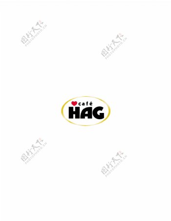 CafeHaglogo设计欣赏CafeHag名牌食品标志下载标志设计欣赏