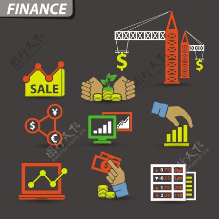 金融图标图片