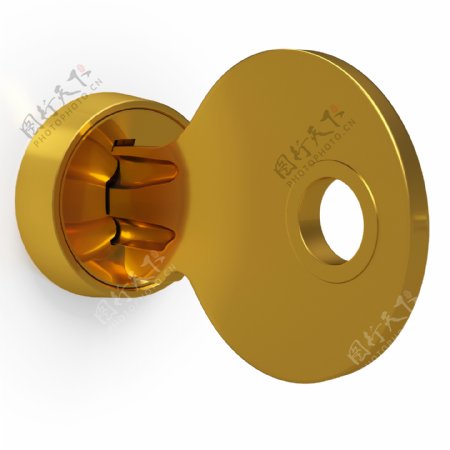 在锁显示安全的黄铜钥匙