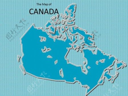加拿大的地图模板