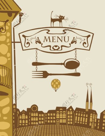 西餐menu封面设计
