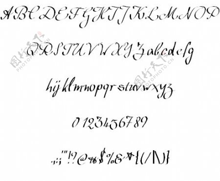沃尔加斯特的手写字体