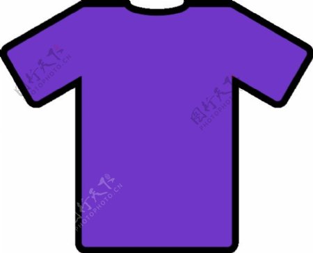 紫色T恤剪贴画