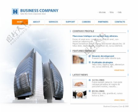 国外企业站设计网站图片