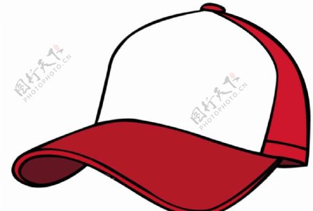 红色矢量棒球帽图片