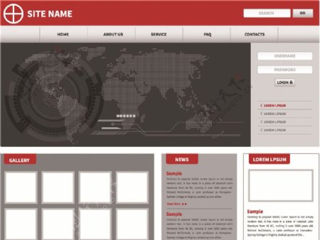 网页设计网页模板图片