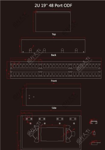 48口配线架图片