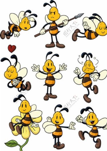 蜜蜂卡通卡通蜜蜂矢图片