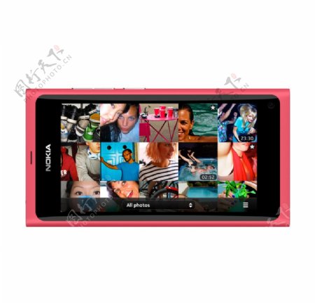 诺基亚N9手机红色正面图片
